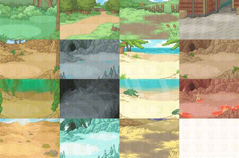 Pokémon waterfall battle background