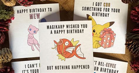 Pokémon Birthday Card Designs