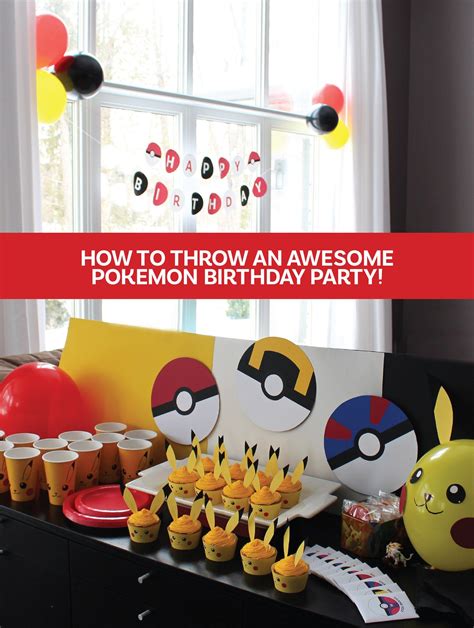 Pokémon Birthday Party Supplies