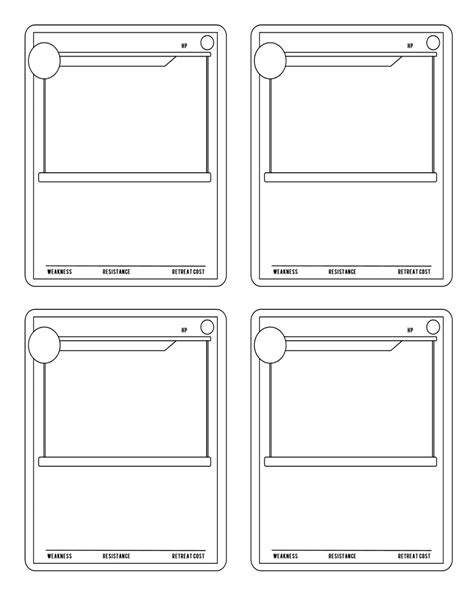 Pokémon Card Printable Templates