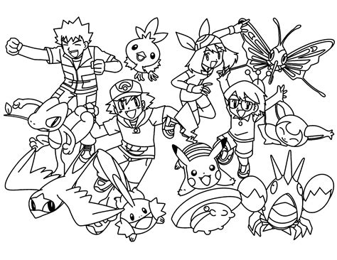 Pokémon Character Coloring Pages