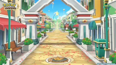 Pokémon city streets battle background