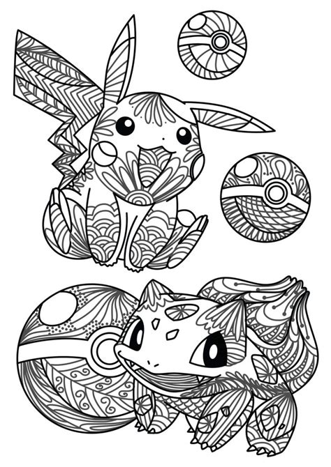 Pokémon coloring books for adults