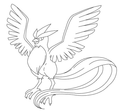 Pokémon Articuno Coloring Page