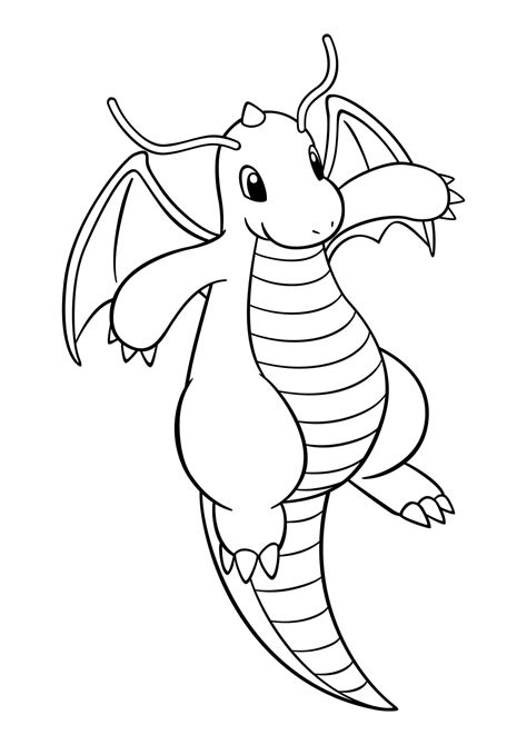 Dragonite coloring pages