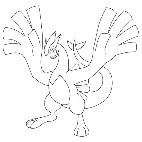 Pokémon Coloring Pages For Kids Lugia