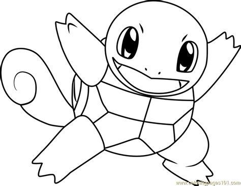 Pokémon Coloring Pages For Kids Squirtle