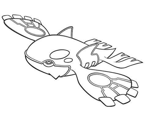 Pokémon Kyogre Coloring Page