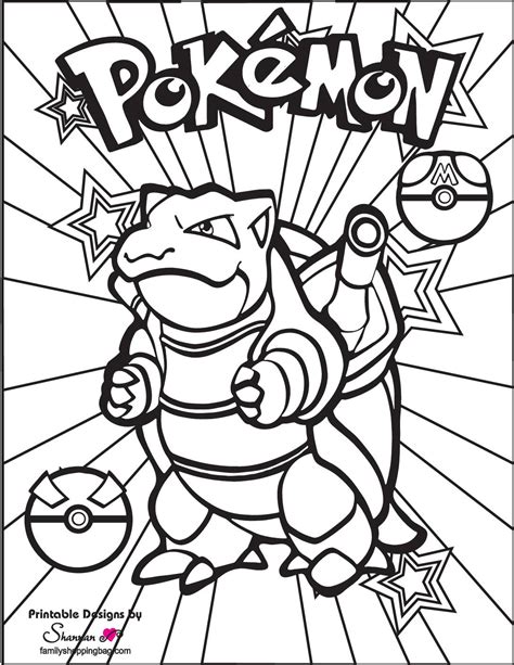 Pokémon coloring pages pdf