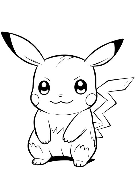 Pikachu coloring pages