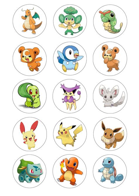 PokéMon Cupcake Toppers Gallery 2