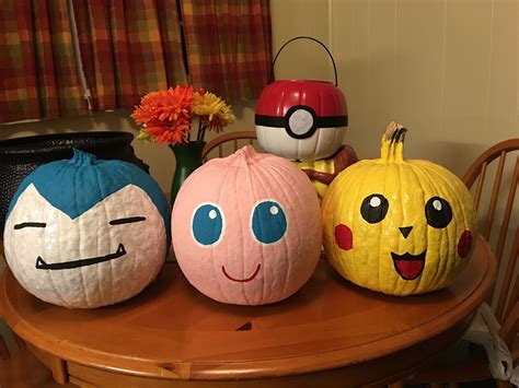 Pokémon pumpkin carving design ideas