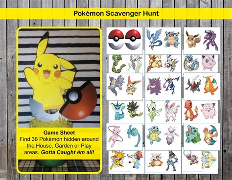 Pokémon scavenger hunt image 1