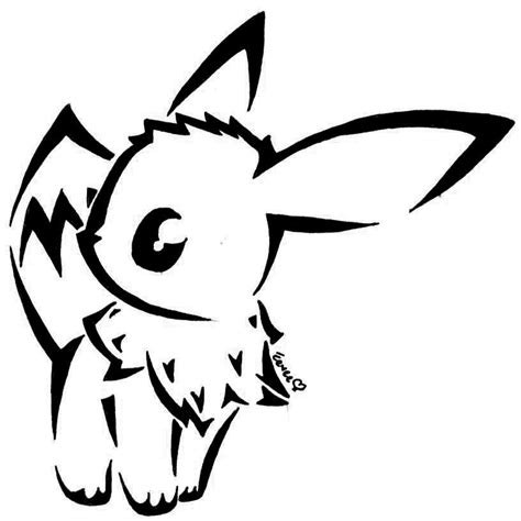 Pokémon Stencil Art Eevee