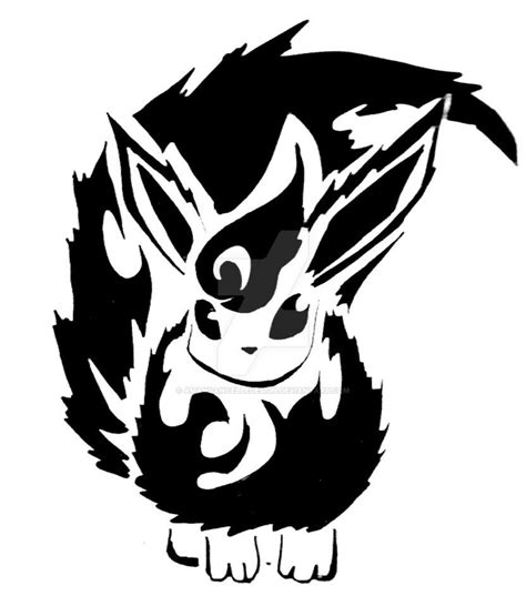 Pokémon Stencil Art Flareon