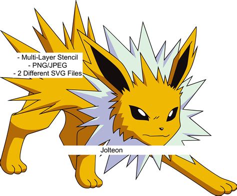 Pokémon Stencil Art Jolteon