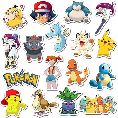 Pokémon sticker prints