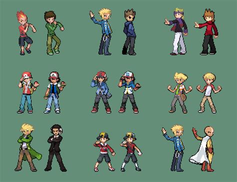 Pokémon trainer sprite template 1