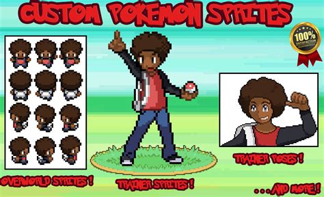 A Pokémon trainer sprite template