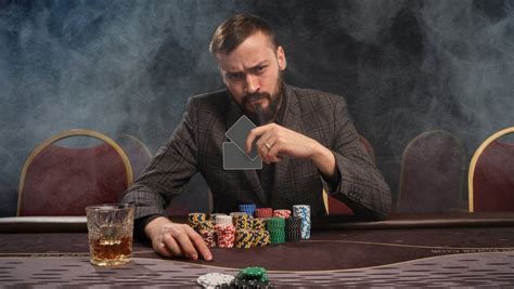 Poker player bluffing