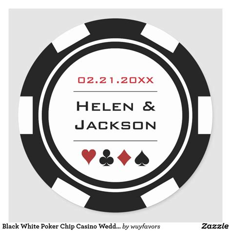 Customizable Poker Chip Sticker Template Design