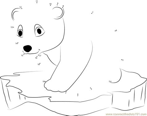 Polar bear dot-to-dot