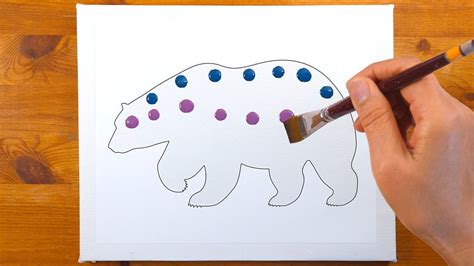 Polar bear masking tape art