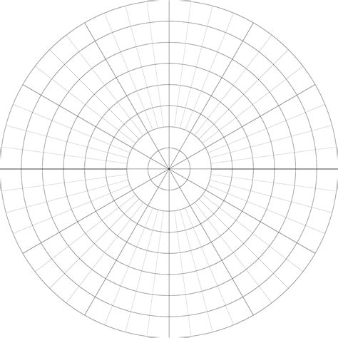 Image of polar centimeter graph paper