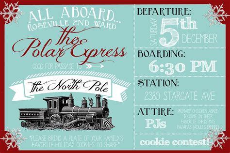 Polar Express Winter Wonderland Invitation