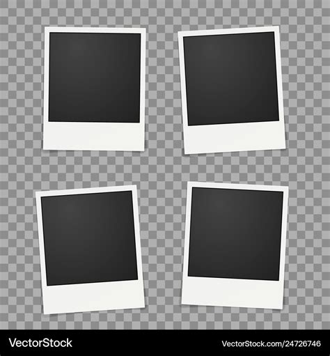 Polaroid picture frame template 3