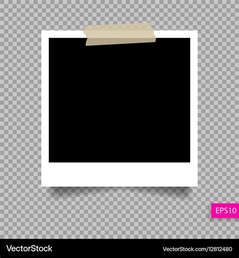 Polaroid picture frame template 8