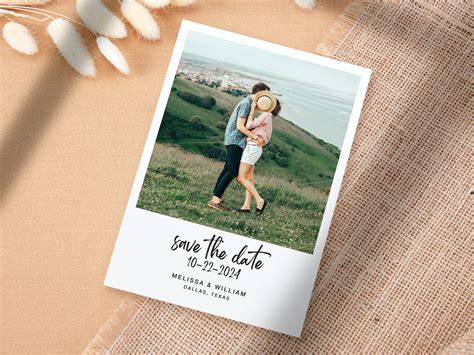 Polaroid Save the Date Card Template Design Ideas 2