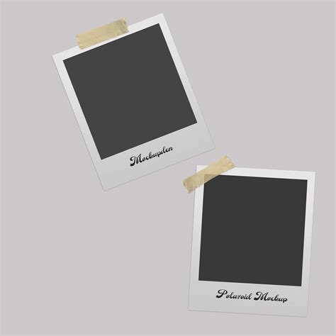 Polaroid Template Mockup