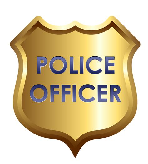 Police badge template for gifts