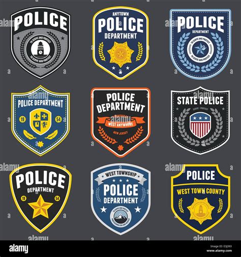 Police badge templates with logos for a more authentic look