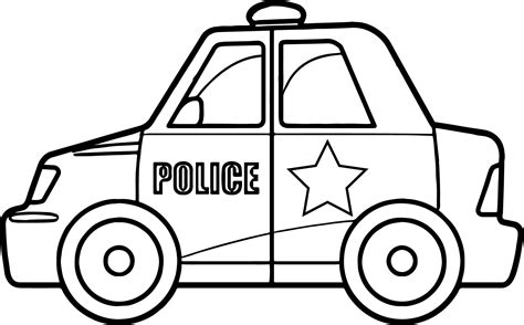 Police Car Coloring Pages