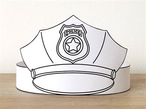 Police Hat Template Designs