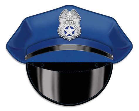 Police Hat with Name Tag Template