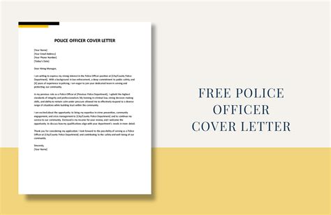 Police Officer Cover Letter