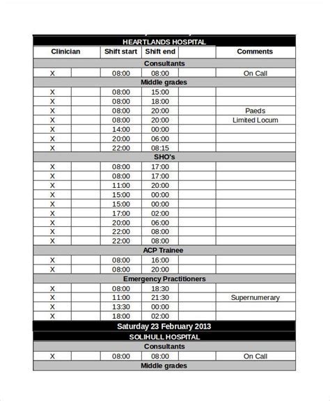 Police Roster Template with Training and Certifications