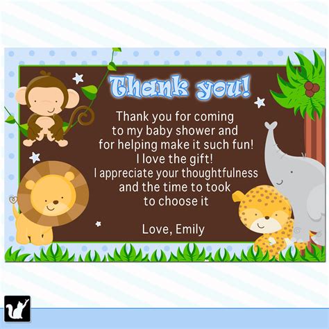 Polka Dot Baby Shower Thank You Card