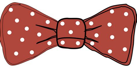 Polka dot bow tie template design