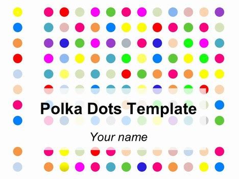 Polka dot fun template