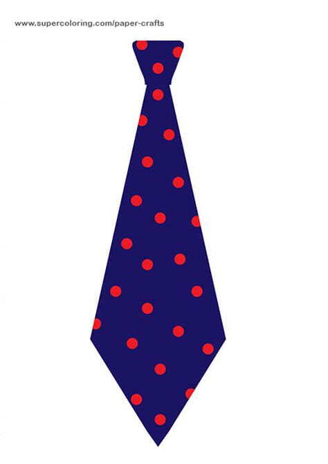 Polka Dot Necktie Template