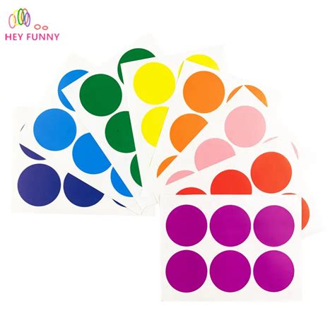 Polka Dot Round Stickers