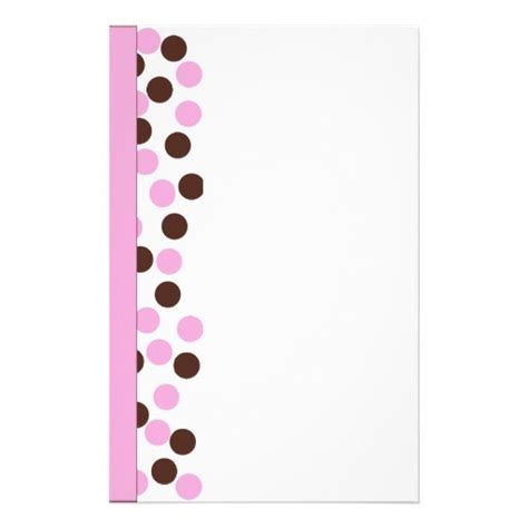 Polka Dot Stationery Paper