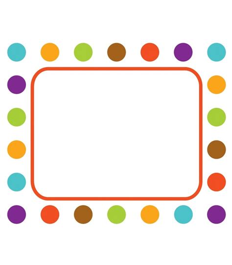 Polka Dots Square Template