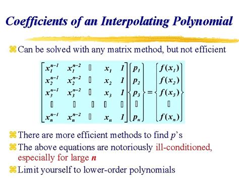 Polynomial Interpolation