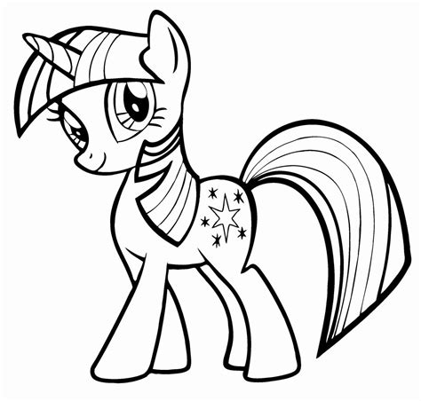 Pony Coloring Pages with Backgrounds