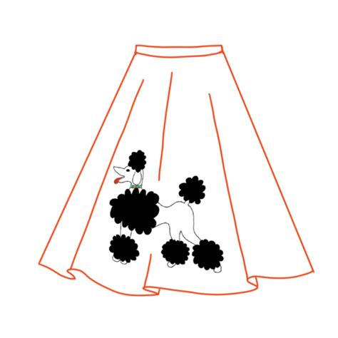 A person drafting a custom skirt pattern using a piece of paper and pencil